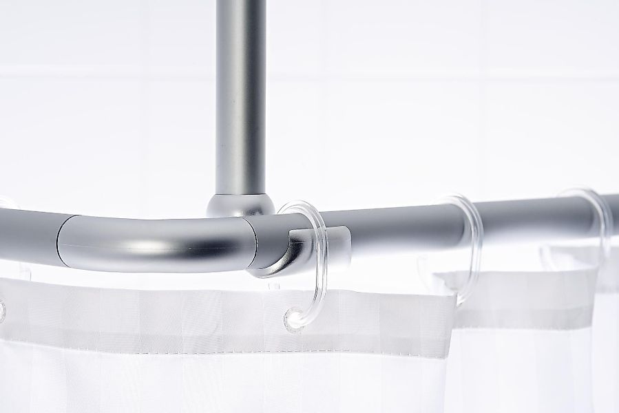 Ridder Duschvorhangstange Wien chrom matt, Aluminium, günstig online kaufen