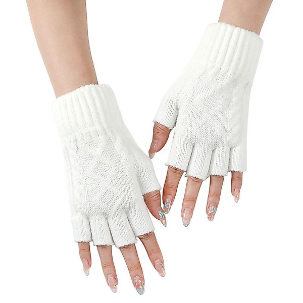 Refttenw Strickhandschuhe Fingerlose Strickhandschuhe,Bequeme, warme Winter günstig online kaufen