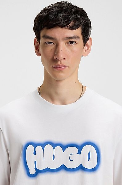 HUGO Blue T-Shirt "Nulibax" Rundhalsausschnitt, regular fit, Logoprint günstig online kaufen