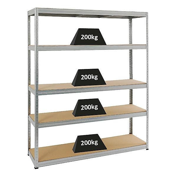 PROREGAL® Schwerlastregal Lagerregal Steckregal ELEPHANT 180x150x45cm günstig online kaufen