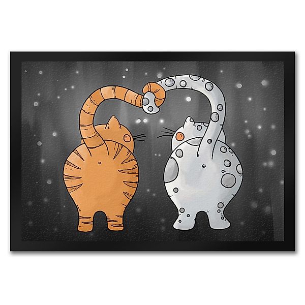 speecheese Fußmatte Katzen Fußmatte in Grau günstig online kaufen