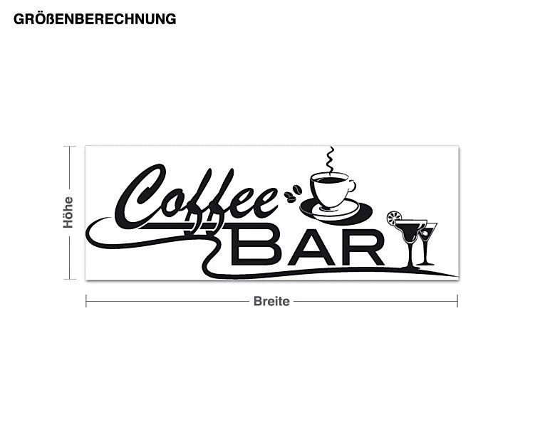 Wandtattoo Küchenspruch Coffee-Bar günstig online kaufen