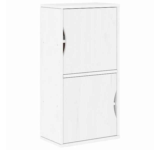 vidaXL Beistellschrank Beistellschrank ODDA Weiß 40x24x79 cm Massivholz Kie günstig online kaufen