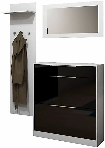 borchardt Möbel Garderoben-Set "Oliva, Schuhschrank, Spiegel, Garderobenpan günstig online kaufen