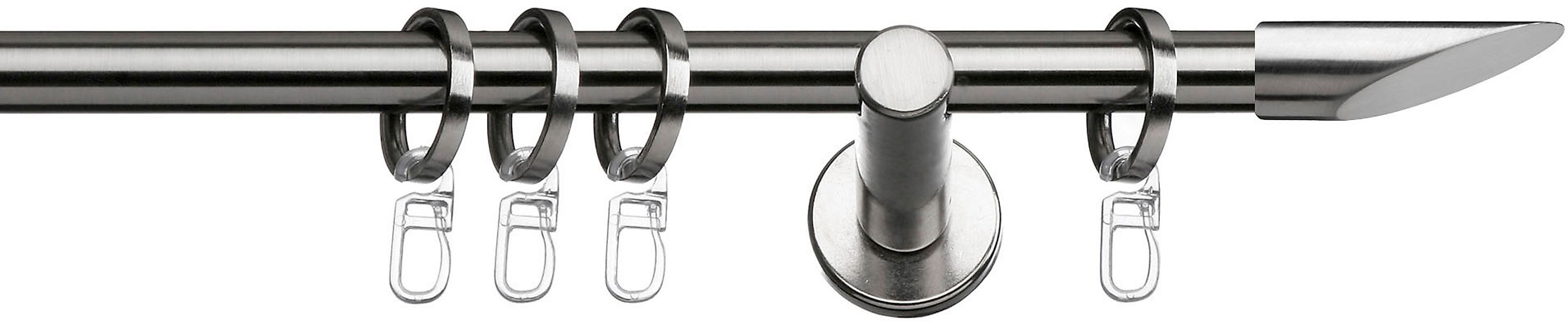 indeko Gardinenstange "Marbella" Ø 12 mm 1 läufig-läufig Wunschmaßlänge Kom günstig online kaufen