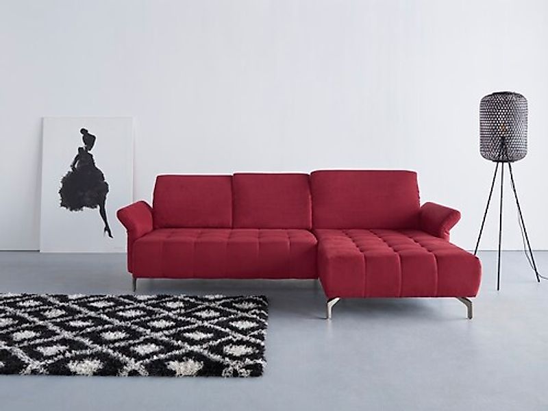 Home affaire Ecksofa »Fresh L-Form« Federkern, wahlweise Kopfteilverstellun günstig online kaufen