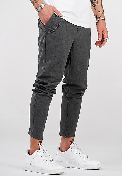 behype Chinohose "B-KAY", mit Reißverschluss am Bein günstig online kaufen