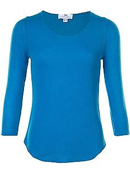 Pullover aus 100% Premium-Kaschmir Peter Hahn blau günstig online kaufen