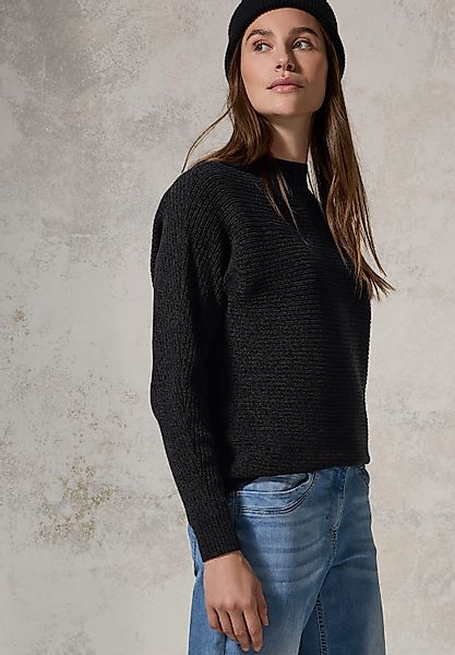 CECIL Stehkragenpullover in melierter Optik aus günstig online kaufen