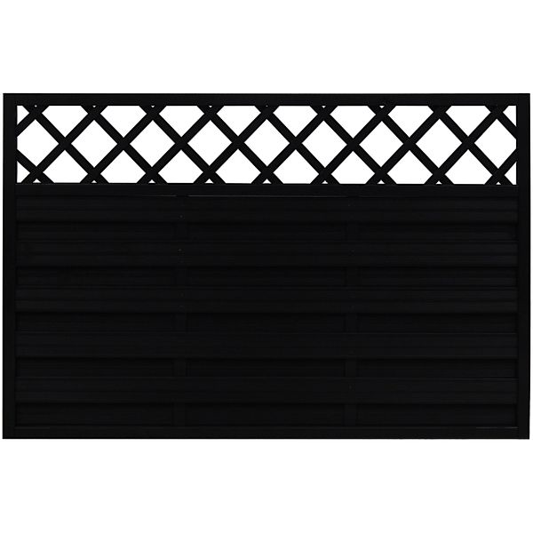 Sichtschutzzaun-Element Country Anthrazit,asiert 120 cm x 180 cm günstig online kaufen