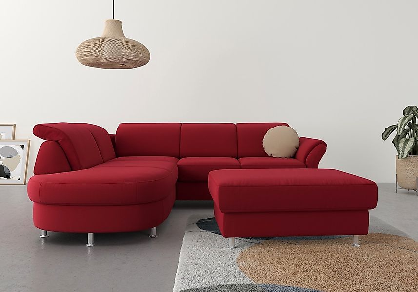 sit&more Ecksofa "Apulia L-Form" wahlweise Bettfunktion, Bettkasten und Kop günstig online kaufen