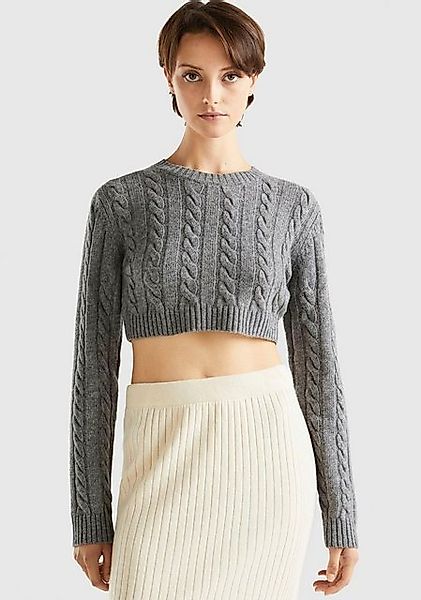 United Colors of Benetton Strickpullover in cropped-length günstig online kaufen