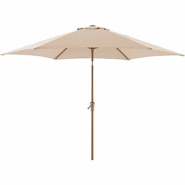 Marktschirm Camarillo Ø 300 cm Beige mit Neigungsfunktion günstig online kaufen