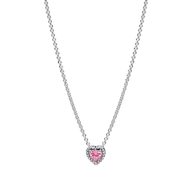 Pandora Kette mit Anhänger 398425C02-45, Herz, Pandora Timeless, Rosa, Lieb günstig online kaufen