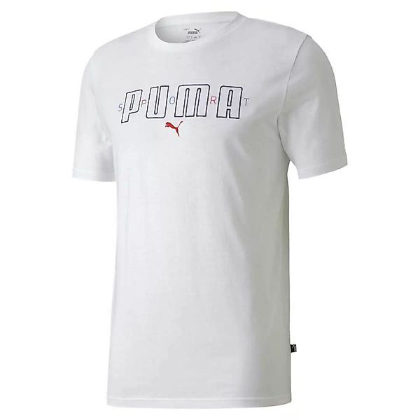 Puma Brand Kurzarm T-shirt S Puma White günstig online kaufen