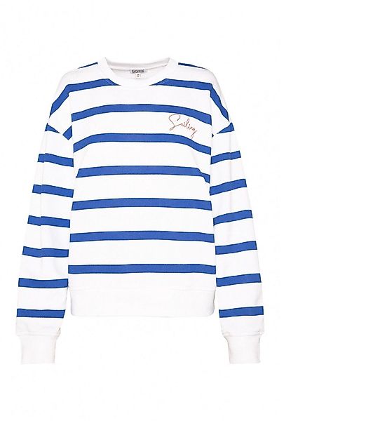 SOCCX Sweatshirt mit Streifen-Design opticwhite filigranen günstig online kaufen