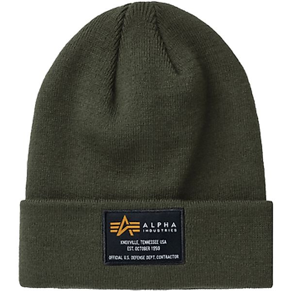 Alpha Industries  Hut Crew Beanie - dark green günstig online kaufen