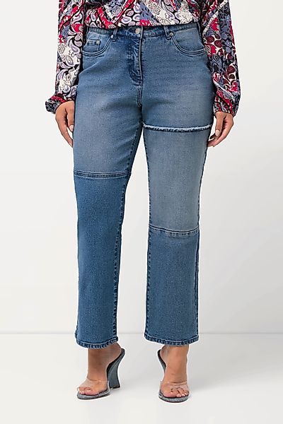 Ulla Popken 5-Pocket-Jeans Jeans Mandy Patchlook günstig online kaufen