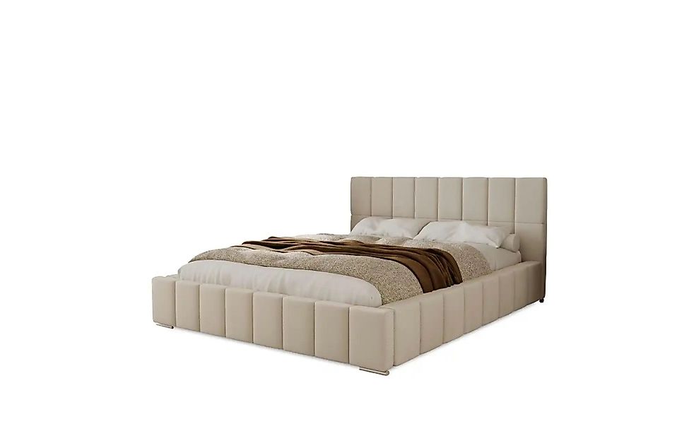 Polsterbett mit Stauraum  Ayr ¦ beige ¦ Maße (cm): B: 135 H: 100 Betten > P günstig online kaufen
