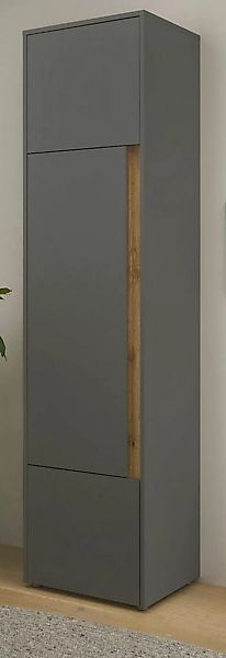 Furn.Design Aktenschrank Center (Büroschrank in grau mit Wotan Eiche, 3-tür günstig online kaufen
