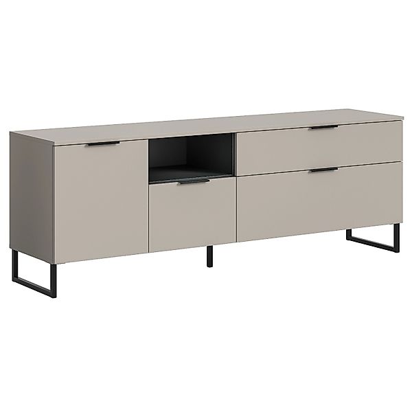 Inn.Furn TV-Lowboard in Kaschmir und Schwarz 185 cm Morena günstig online kaufen