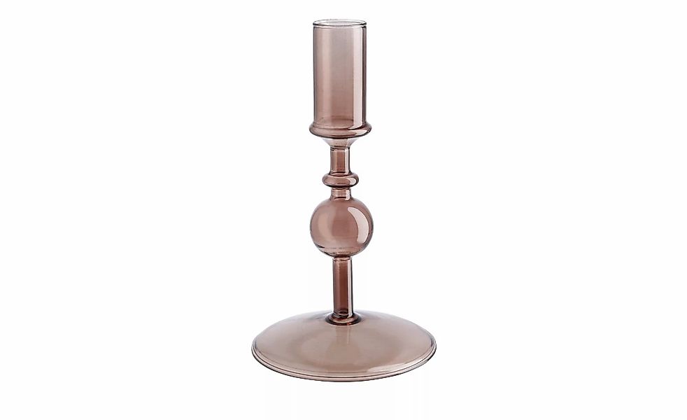 Kerzenhalter   ¦ braun ¦ Glas ¦ Maße (cm): H: 16,5  Ø: 9 Accessoires > Kerz günstig online kaufen