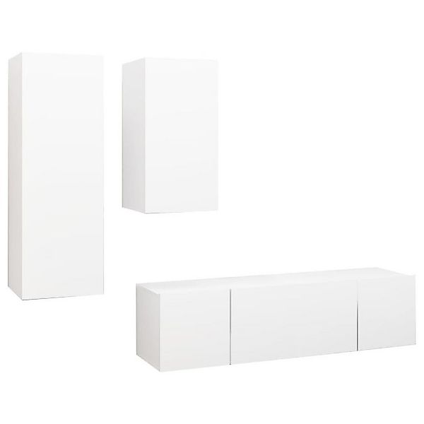 vidaXL TV-Schrank 4tlg TV Schrank Set Hängeschrank Wohnwand Fernsehschrank günstig online kaufen