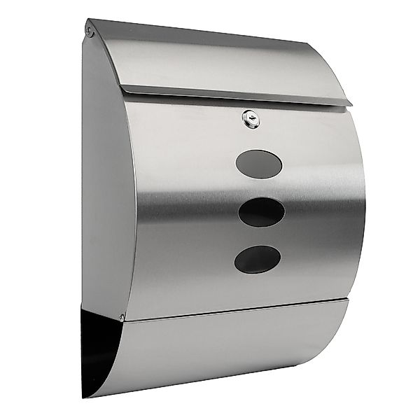 Grafner Briefkasten Edelstahl Briefkasten mit Zeitungsrolle günstig online kaufen