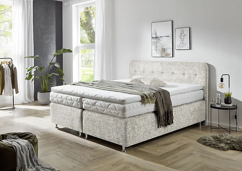 Westfalia Schlafkomfort Boxspringbett "Sapporo", Inkl. Zierkissen, wählbar günstig online kaufen