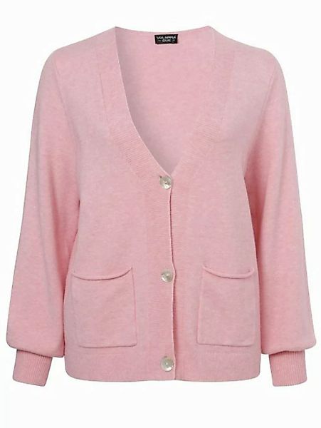 VIA APPIA DUE Cardigan Feminine Strickjacke mit meliertem Allover-Muster mi günstig online kaufen