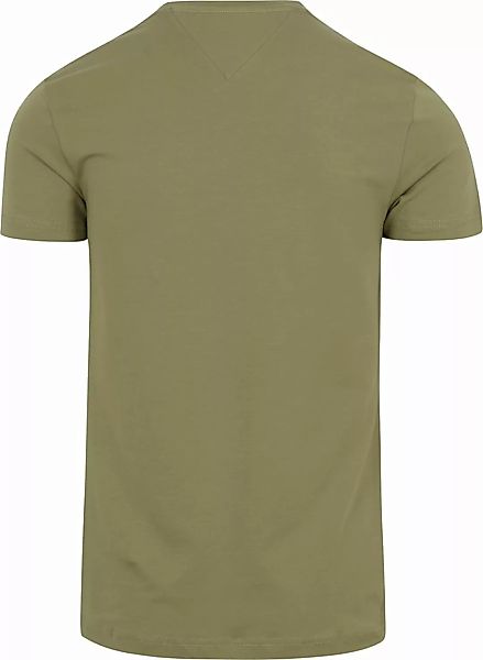 Tommy Hilfiger Logo T-shirt Olivgrün - Größe XL günstig online kaufen