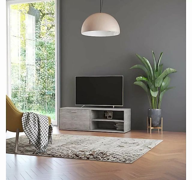 furnicato TV-Schrank Betongrau 120x34x37 cm Holzwerkstoff günstig online kaufen