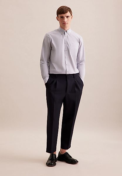 seidensticker Businesshemd "Regular", Regular 1/1 Button-Down-Kragen Druck günstig online kaufen