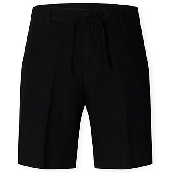 Selected  Shorts Noos Regular-Leroy Linen Shorts - Black günstig online kaufen