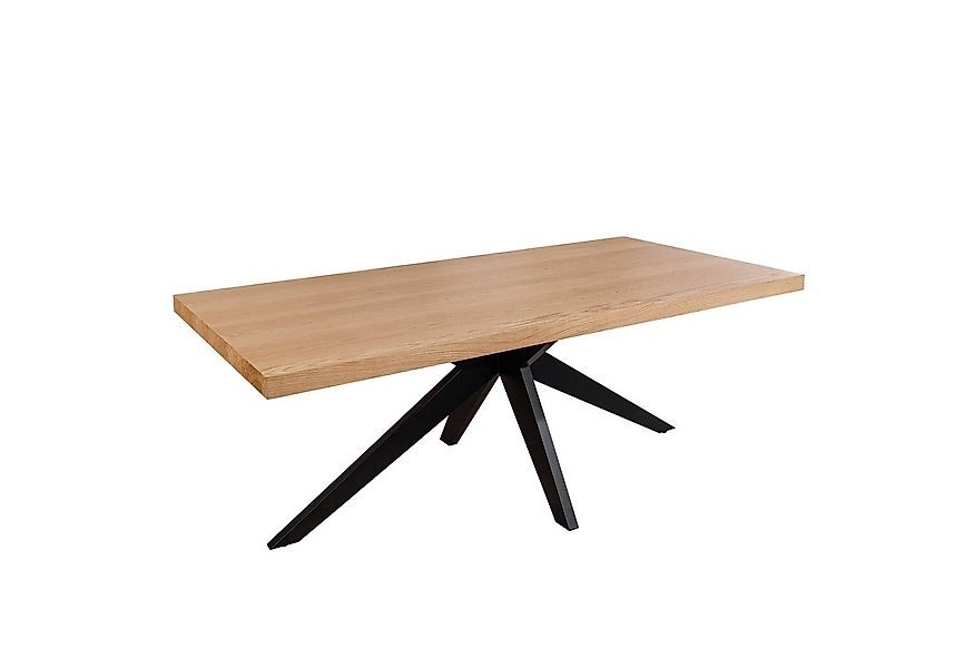 riess-ambiente Esstisch ZEUS 200cm natur / schwarz - Eiche, Metall, Sternge günstig online kaufen