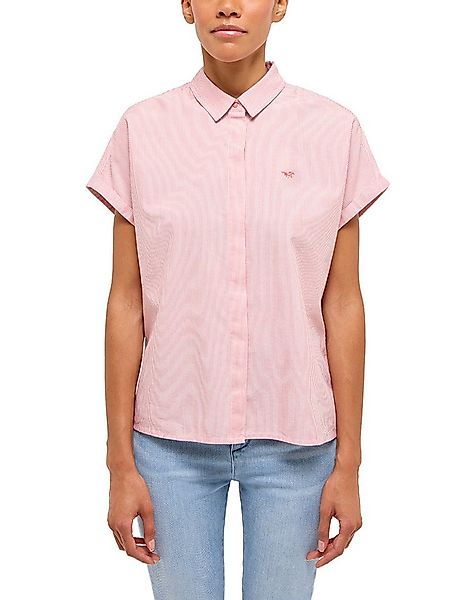 MUSTANG Kurzarmbluse Damen Style Elsa Basic Blouse günstig online kaufen