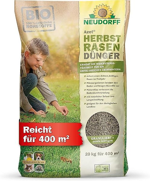 Neudorff Rasendünger Bio Azet HerbstRasenDünger 20 kg, Packung, organische günstig online kaufen