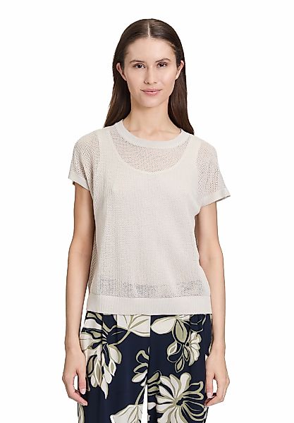 Betty Barclay Stricktop "Betty Barclay Lochstrick-Pullover ohne Arm" günstig online kaufen