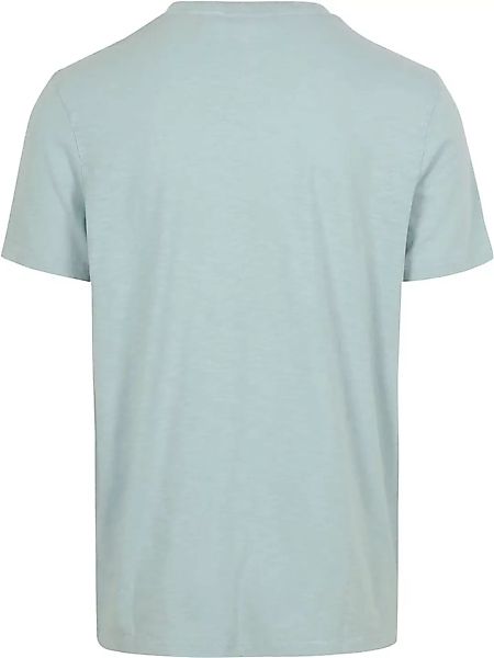 Superdry Slub T Shirt Melange Hellblau - Größe L günstig online kaufen