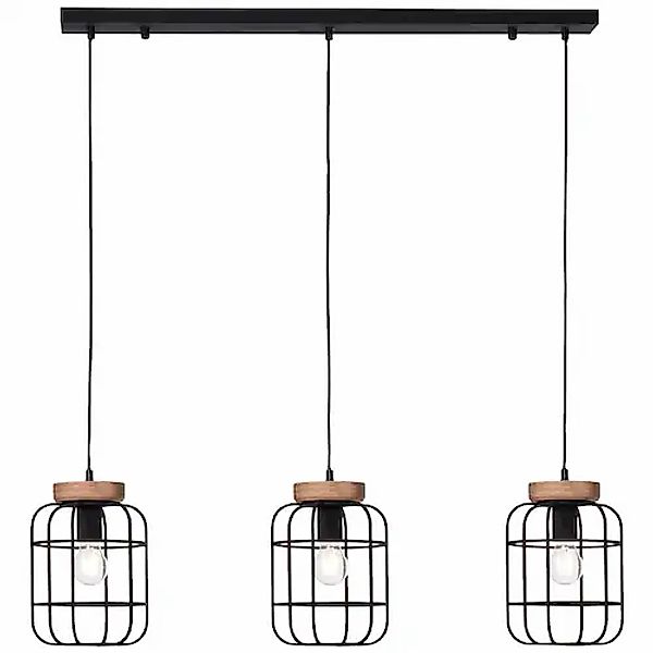 Brilliant Pendelleuchte »Gwen« E27 1 Stk. 142 cm Höhe, 100 cm Breite, 3 x E günstig online kaufen