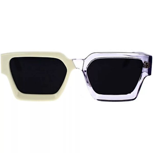 Leziff  Sonnenbrillen Sonnenbrille  Los Angeles M3492 C18 Weißes Kristall günstig online kaufen