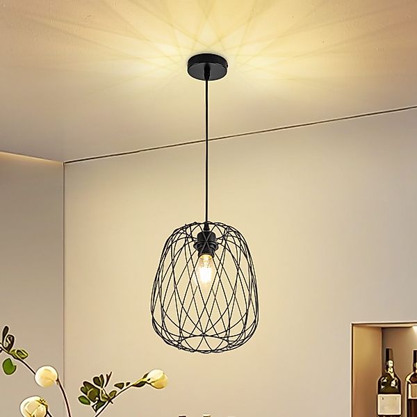 ZMH Pendelleuchte Esszimmer 120CM Schwarz Retro günstig online kaufen