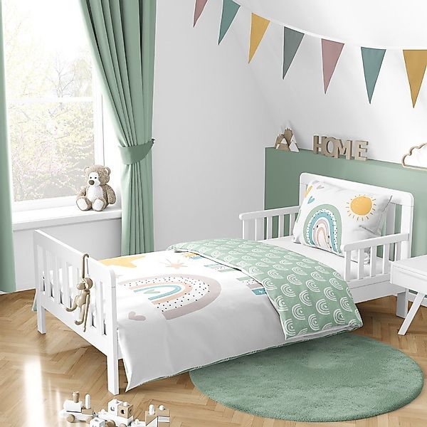 MTOnlinehandel Babybettwäsche Regenbogen Sonne Sterne & günstig online kaufen