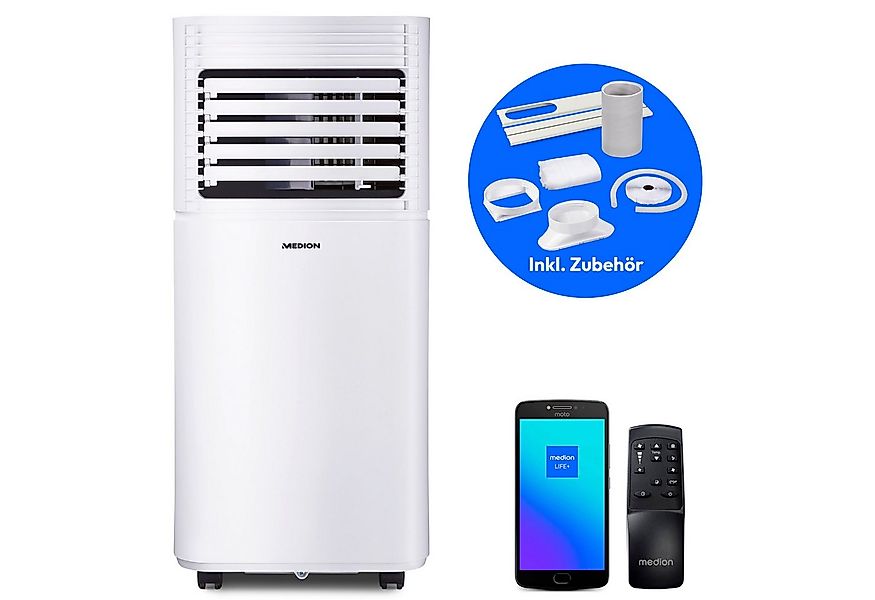 Medion® Klimagerät LIFE P701 MD37672, 7000 BTU, mobil, bis 25m², App- und S günstig online kaufen