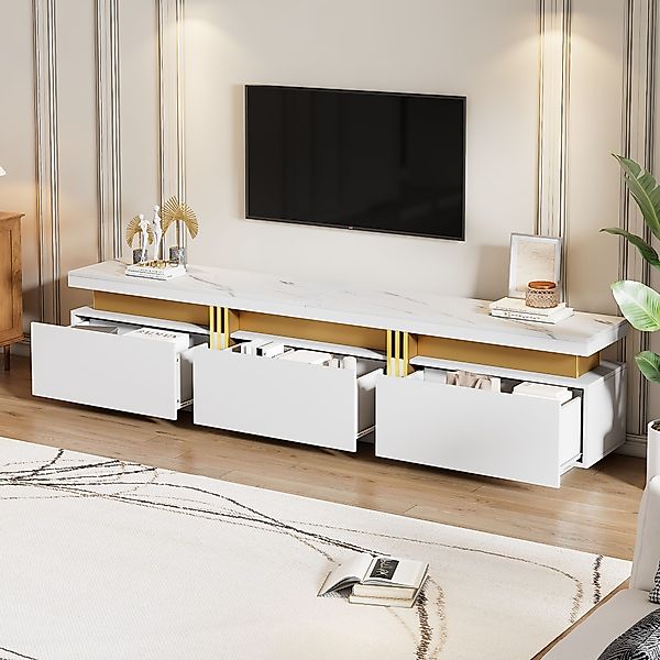 IDEASY Lowboard TV- Schrank aus Marmorfurnier, günstig online kaufen