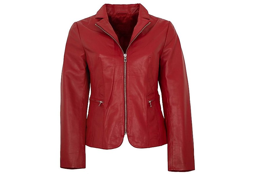 Maddox Lederjacke Inka MADDOX - Damen Lederjacke Blazer Lammnappa rot günstig online kaufen