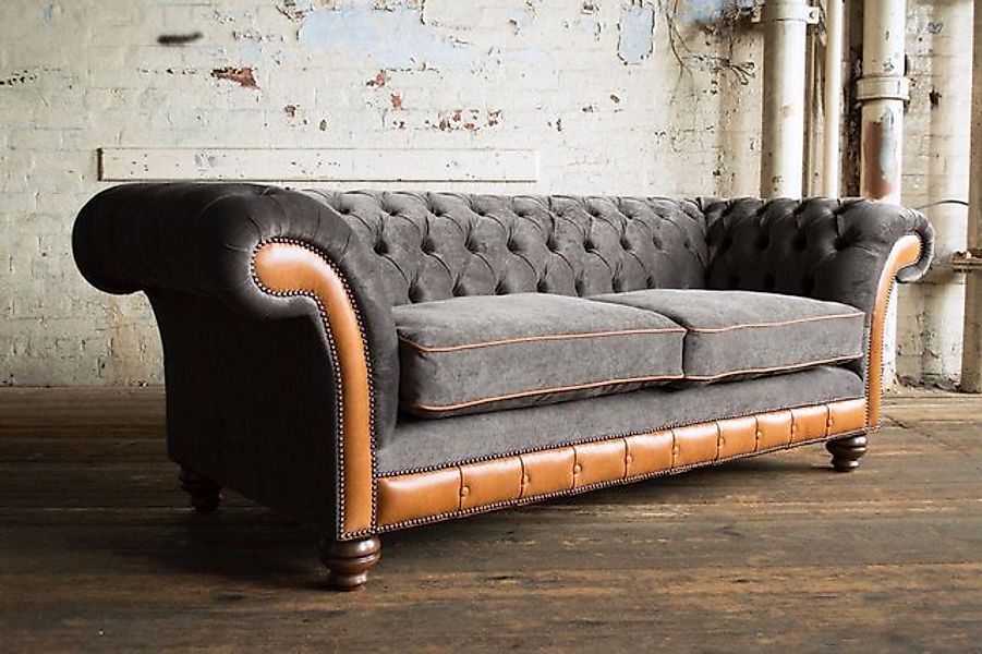 JVmoebel Chesterfield-Sofa Chesterfield Design Luxus Polster Sofa Couch Sit günstig online kaufen