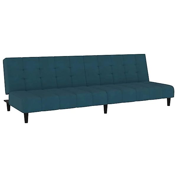 vidaXL Schlafsofa 2-Sitzer Blau Samt 375762 günstig online kaufen