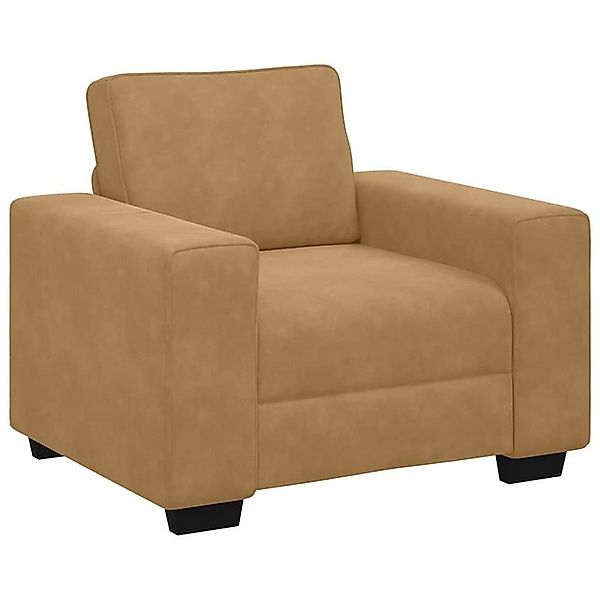 vidaXL Sofa Sessel Braun 60 cm Samt günstig online kaufen