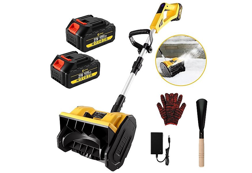 CONENTOOL Akku-Schneefräse Tragbare Elektrische Schneefräse, 28 cm Arbeitsb günstig online kaufen